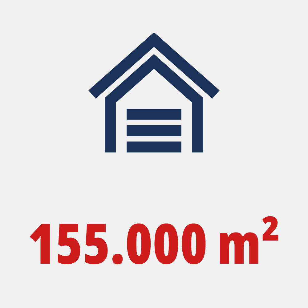 155.000 m2 Lagerfläche