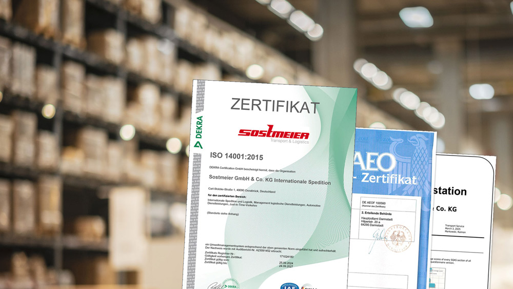 Sostmeier-Gruppe | Zertifizierung